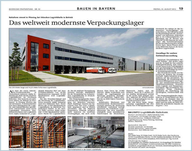 Ratioform - Logistikzentrum in Pliening